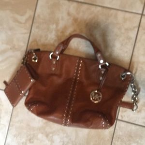 Micheal Kors Brown Leather set